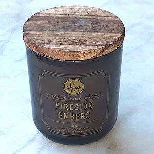 DW HOME CANDLE FIRESIDE EMBERS WOODEN WICK SCENTED NEW